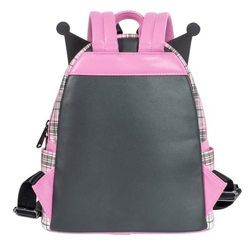 Loungefly Sanrio Kuromi Flames and Plaid Mini-Backpack - Entertainment Earth Exclusive