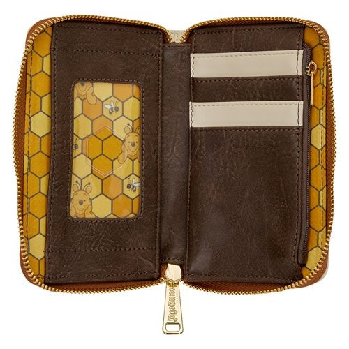 Loungefly Winnie the Pooh Floral Bee Zip Around Wallet