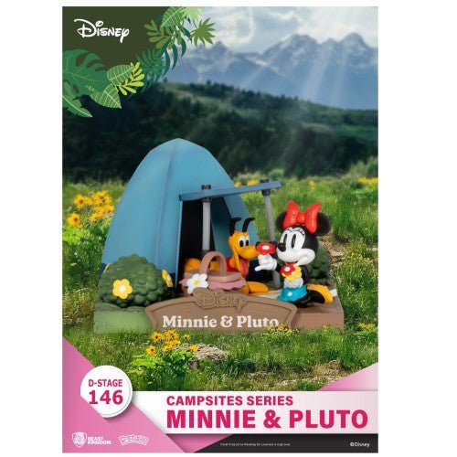 Beast Kingdom Disney DS-146 Campsites Series Minnie & Pluto Staging Statue
