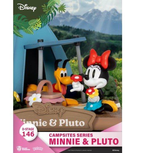 Beast Kingdom Disney DS-146 Campsites Series Minnie & Pluto Staging Statue