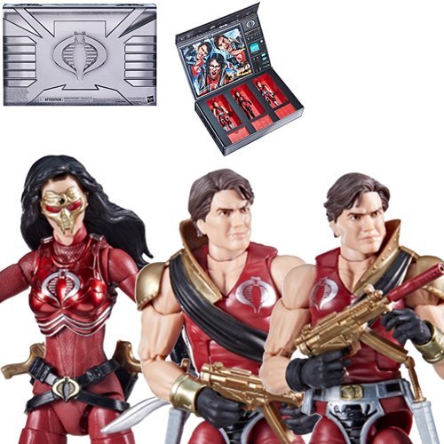 G.I. Joe Classified Series Crimson Strike Team Baroness, Tomax & Xamot 6-Inch Action Figures