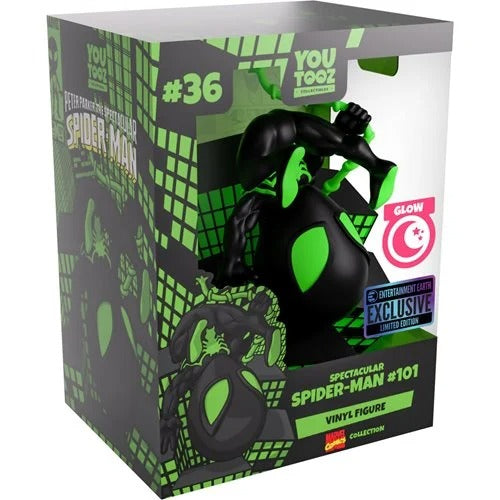 Youtooz - Marvel Comics Collection Spectacular Spider-Man #101 Glow in the Dark Vinyl Figure #36 - Entertainment Earth Exclusive