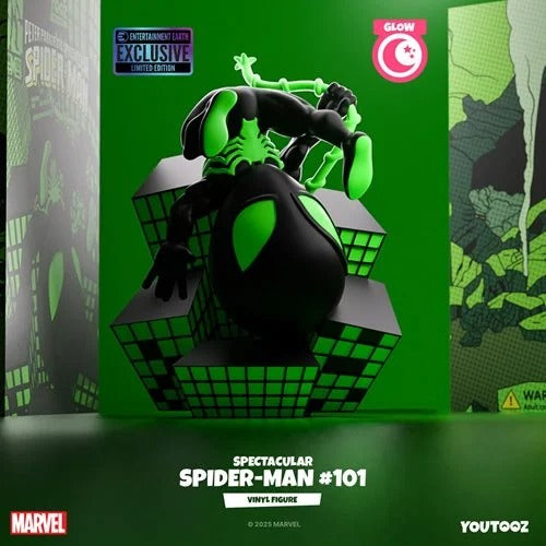 Youtooz - Marvel Comics Collection Spectacular Spider-Man #101 Glow in the Dark Vinyl Figure #36 - Entertainment Earth Exclusive