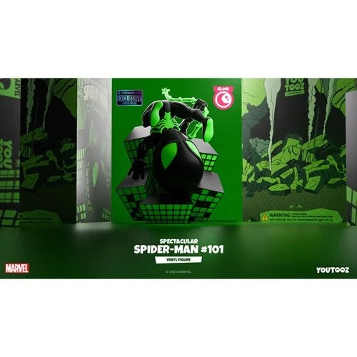 Youtooz - Marvel Comics Collection Spectacular Spider-Man #101 Glow in the Dark Vinyl Figure #36 - Entertainment Earth Exclusive