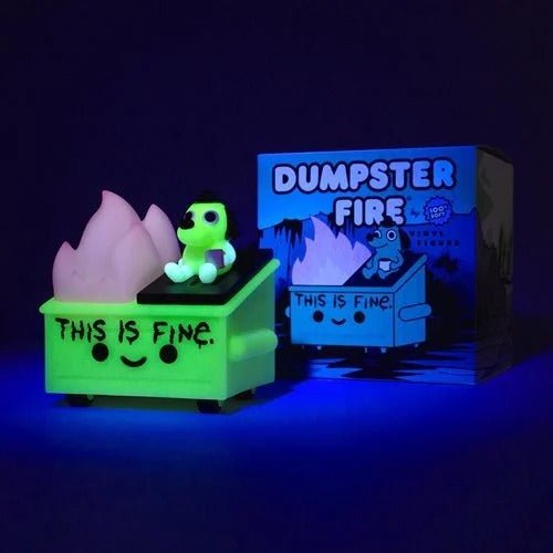 Lil Dumpster Fire This Is Fine Glow-in-the-Dark Vinyl Figure