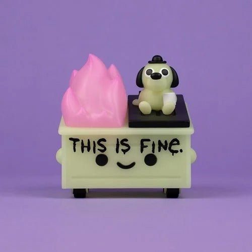 Lil Dumpster Fire This Is Fine Glow-in-the-Dark Vinyl Figure