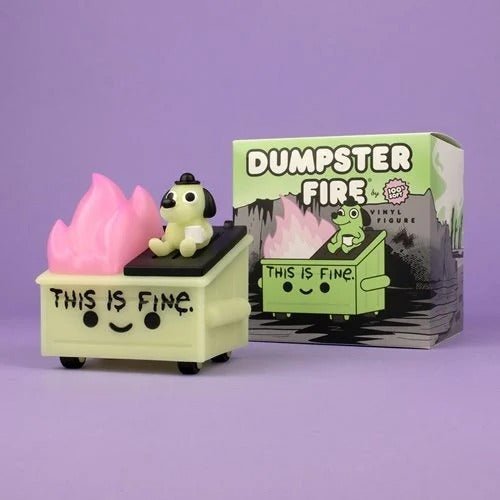 Lil Dumpster Fire This Is Fine Glow-in-the-Dark Vinyl Figure