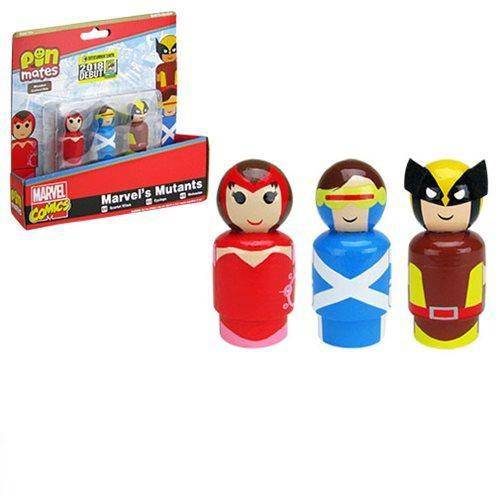 Marvel's Mutants Pin Mates Wooden Collectibles Set of 3 – Convention Exclusive