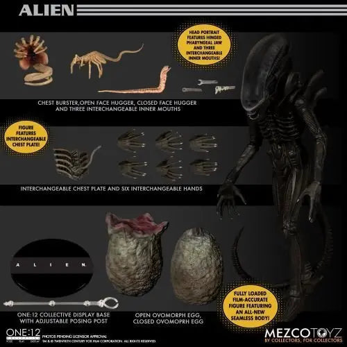 Mezco Toyz One-12 Collective Alien Deluxe Edition Action Figure