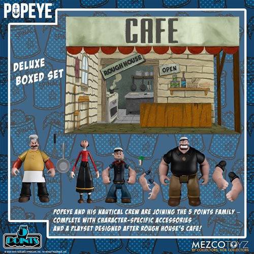 Mezco Toyz Popeye 5 Points Deluxe Box Set