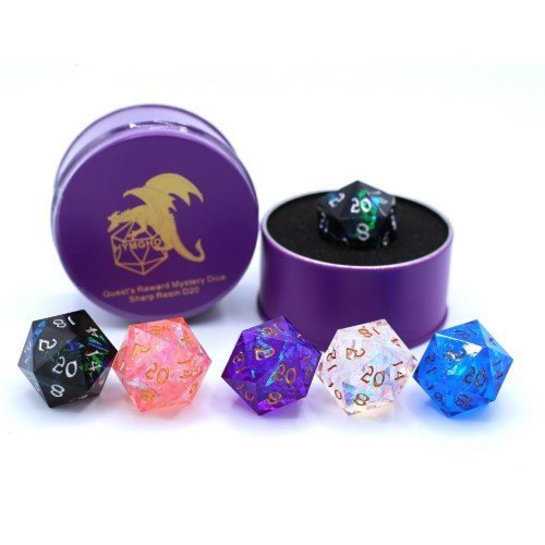 Quest's Reward Mystery D20 Dice (1 Random Dice per Pack) - Choose a Design