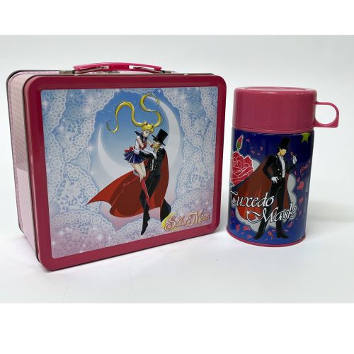 Sailor Moon and Tuxedo Mask Tin Titans Lunchbox with Thermos - Previews Exclusive