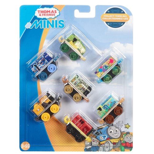 Thomas & Friends Minis Vehicle 7-Pack - Belle/Gator/Salty/Henry/Stephen